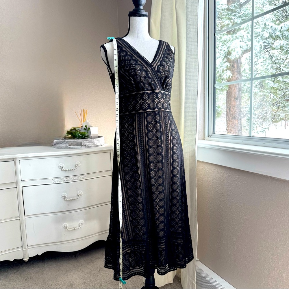Elegant Loft Black Lace Dress sz 2